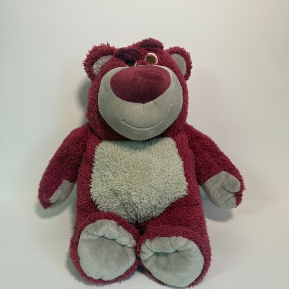 Disney Parks Lotso Plush Bear Toy Story Strawberry Scented Stuffed Animal - Picture 2 of 9